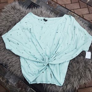 Cute Distressed t shirt with holes